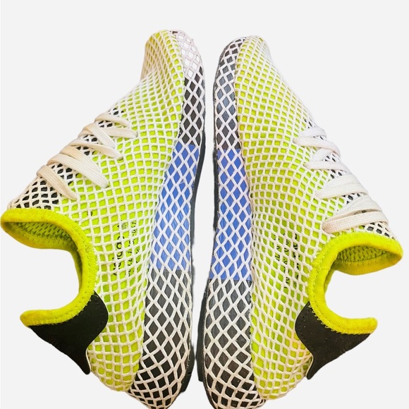 SOLD. ADIDAS mens B2779 slime lime green Deerupt Running Sneakers athletic shoes - Picture 10 of 13